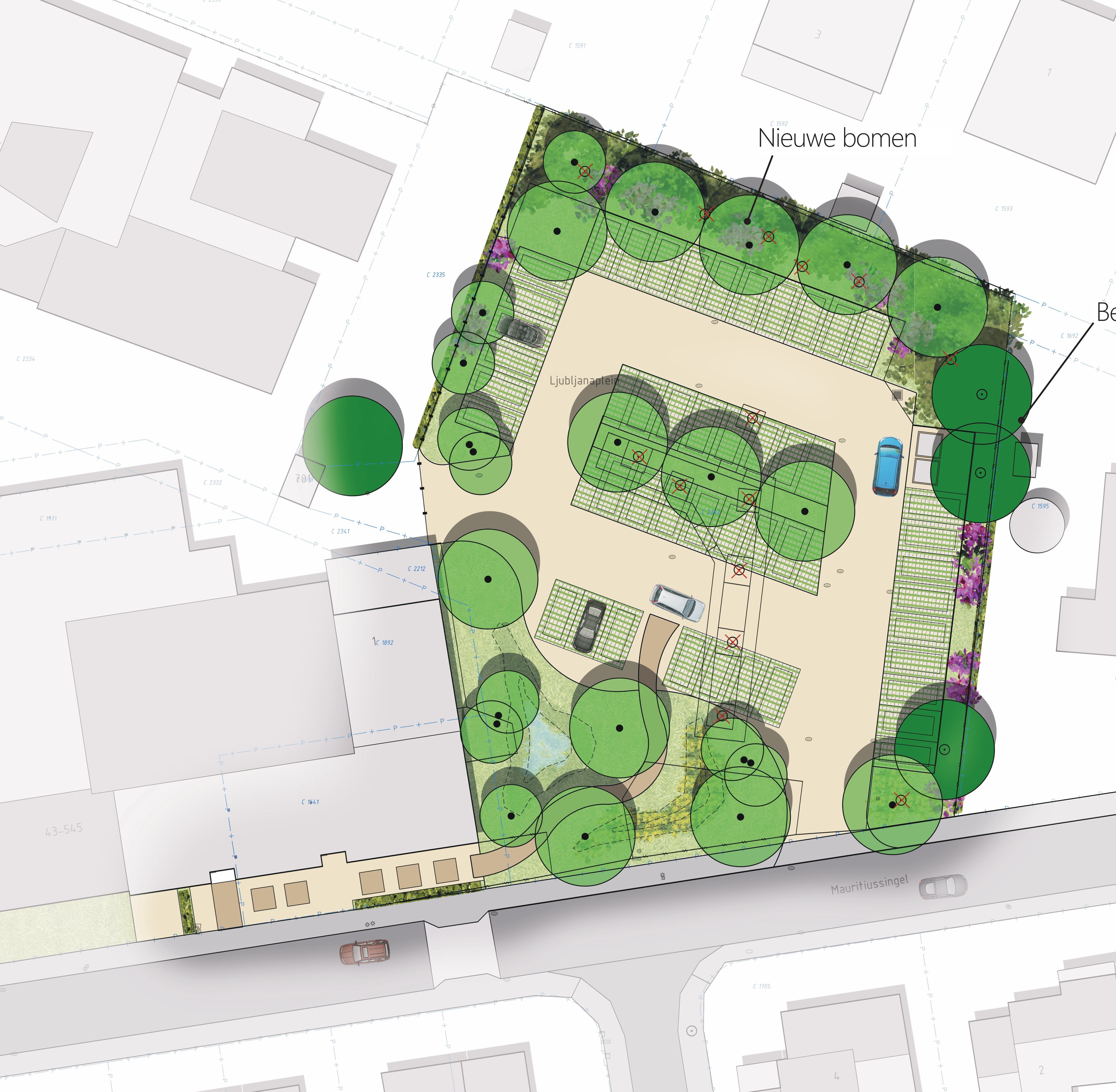 Plattegrond Ljubljanaplein